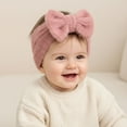 thumbnail image 1 of Soft Solid Baby Headband With Bow For And Toddlers Daily Casual Wear, 0-36 Months, Watermelon Red, 1 of 3