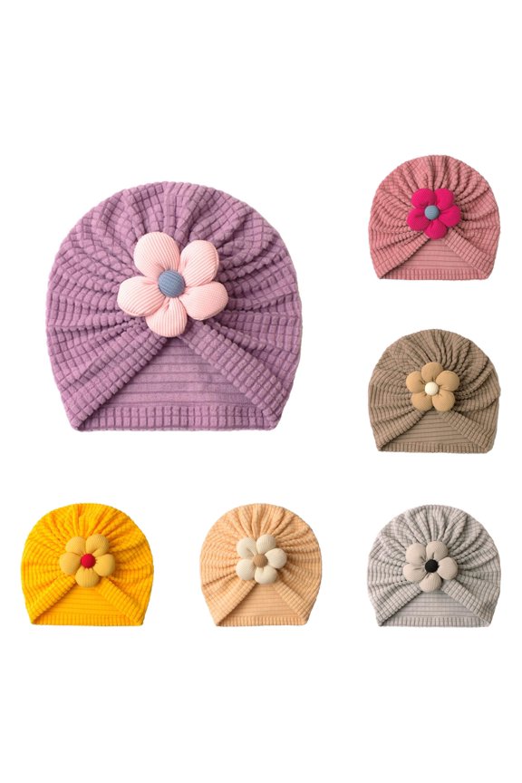 Soft Solid Baby Knit Hat with Cute 3D for Toddlers and Cozy for Everyday Warmth and Comfort Baby Pillbox Hat