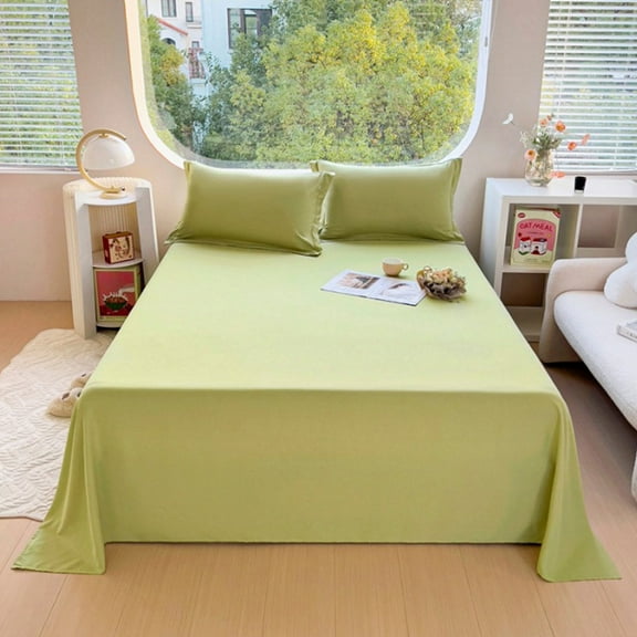 Soft Solid Color Bed Sheets-Skin-Friendly,Machine Washable,Breathable & Hypoallergenic for Comfortable Sleep