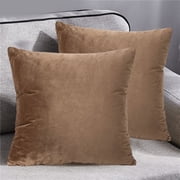 Soft Solid Decorative Square Throw Pillow, Velvet Decorative Throw Pillow, Soft Solid Square Cushion, Sofa Cushion, Large Backrest Bedside Lumbar Pillow, for Sofa Bedroom Car