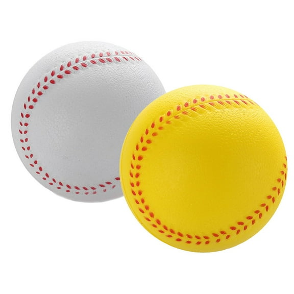 Soft Sponge Outdoor Sport Practice Trainning Base Ball Child Baseball Softball For Outdoor Golf-Ball White/Yellow Sports Tools Yellow 7Cm Fangkenuo