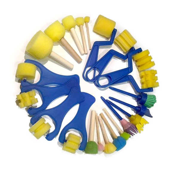 Soft Sponge Stamper Sponge Painting Tool For Kids Doodling Card Making Preschool Printmaking Classroom Wall Decoration