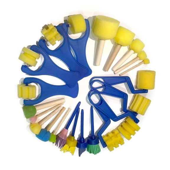 Soft Sponge Stamper Sponge Painting Tool For Kids Doodling Card Making Preschool Printmaking Classroom Wall Decoration