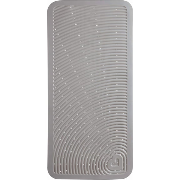 Soft Spot Baby Bath Mat for Tub, Cushioned Bathtub Mat for Toddlers and Kids, 36"x17", Grey