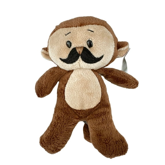 Soft Spots Jungle Animal: Black Mustache Monkey Plush Doll - By Ganz