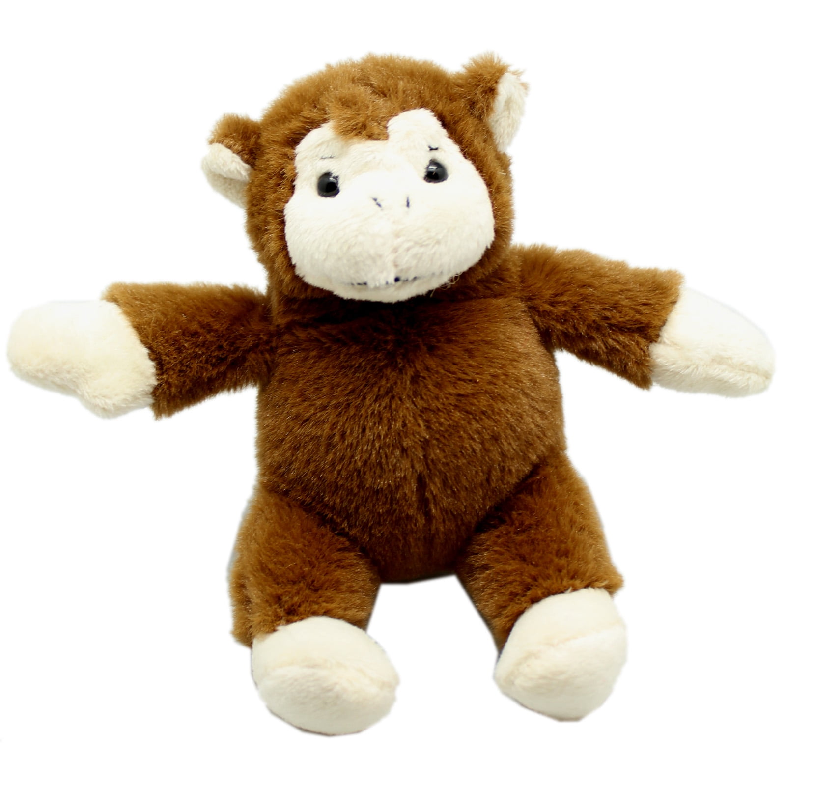 Soft Spots Jungle Animals Small Plush Toys: Brown Monkey - By Ganz