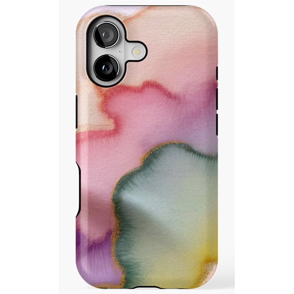 Soft Spring Pastel Nature Graphic Phone Case for iPhone 11 12 13 14 15 16 17 Pro Max