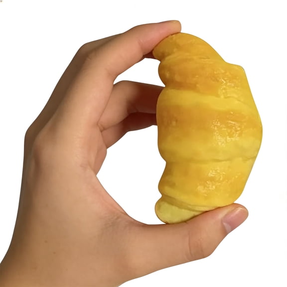 Soft Squeezable Toast Stress Ball, Lightweight Compact Portable Squishies, Hand Pinching Kneading Stress Balls for Work Break Calming Tool