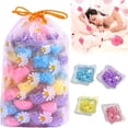 thumbnail image 1 of Soft Squeeze Decompression Dough - Giant Glitter Dumpling, Mega Rainbow Stress Relief Sensory Ball., 1 of 7