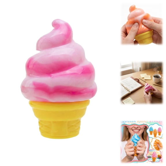 Soft Squeeze Ice Cream Squishies Practical Sensory Stress Toys