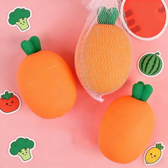 Soft Squeeze Stress Gifts, Satisfying Slow Rising Decompression Gifts, Portable Carrot Pinching Slow for Adults Women Men