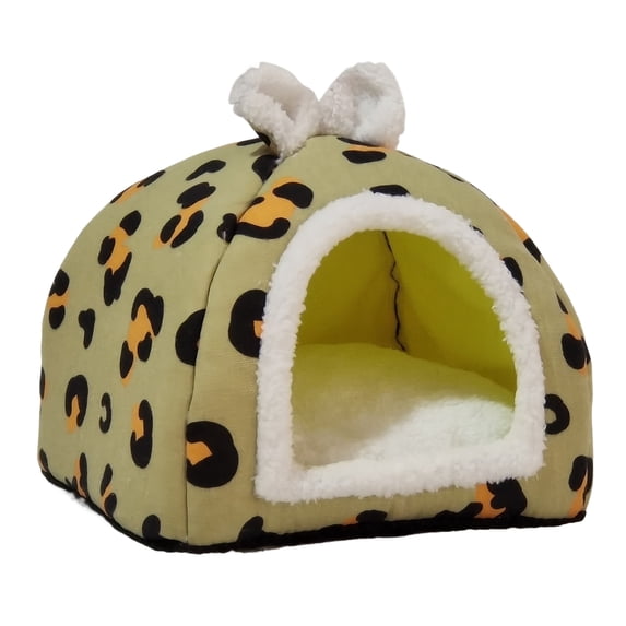 Soft Squirrel Bed Cozy Small Bed for Guinea Pigs Hamsters Hedgehogs More Washable Fully Enclosed Sleeping House with Soft Nesting for Comfortable