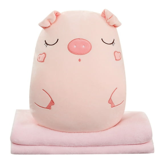 Soft Squish Plush Pillow Comfortable Sleeping Blanket Premium Sleeping Blanket Hand Warmer Back Cushion Sleeping Supply Sleeping Cushion Sleeping Blanket for Office Warm Blanket