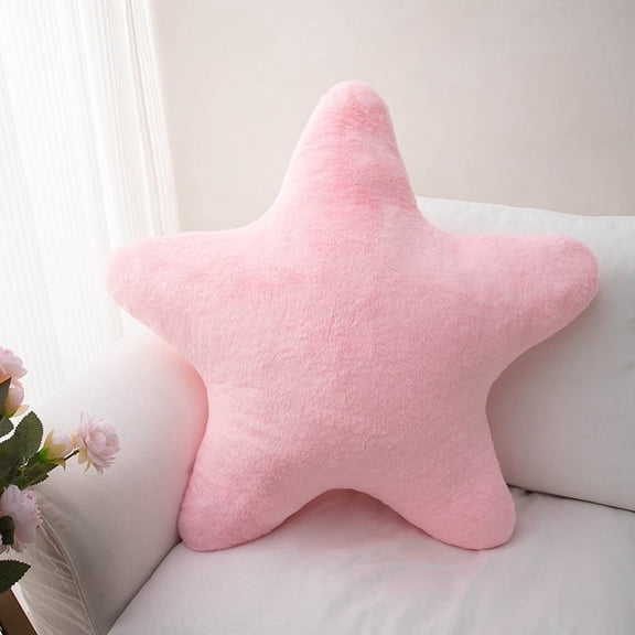 Soft Star Shaped Plush Pillow, Cute Decorative Throw Cushion for Bedroom/Living Room, Cozy Star Pillow for Kids/Adults