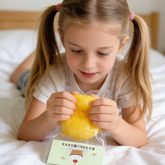 Soft Sticky Donut Squishy - Slow Rising Squishy Toys for Anxiety Relief, Sensory Fidget Toys for Desk Decor & Party Favors