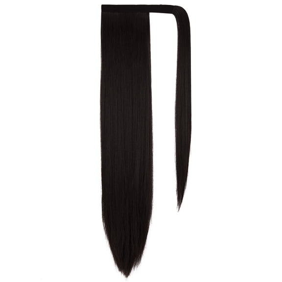 Soft Straight Ponytail Extensions 20-28 Inch Long Wrap Around Synthetic Hair Piece Clip in Ponytail Hair Extensions Hairpiece for Women Girls, 140-160g