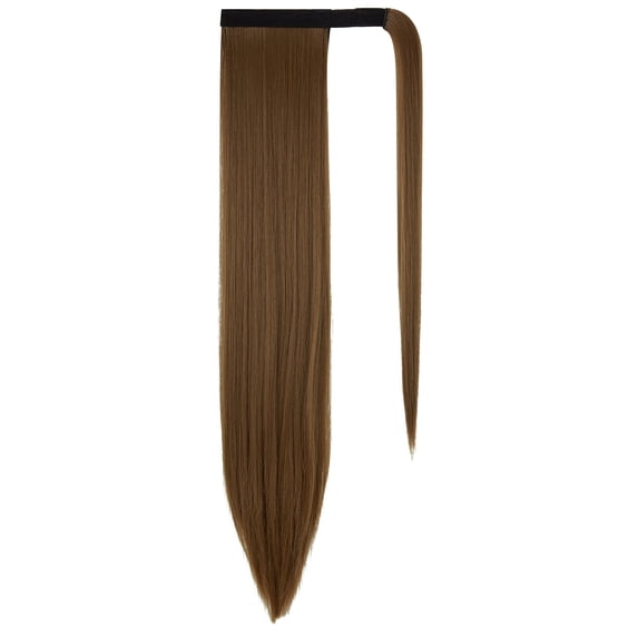 Soft Straight Ponytail Extensions 20-28 Inch Long Wrap Around Synthetic Hair Piece Clip in Ponytail Hair Extensions Hairpiece for Women Girls, 140-160g