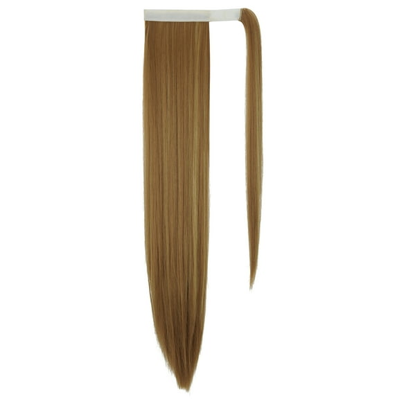 Soft Straight Ponytail Extensions 20-28 Inch Long Wrap Around Synthetic Hair Piece Clip in Ponytail Hair Extensions Hairpiece for Women Girls, 140-160g