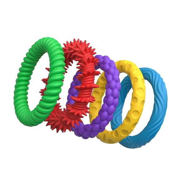 Soft Stress Relief Bracelet Silicone Hand Exerciser Flexible Finger Training Tool For Work Study Relax