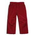 thumbnail image 1 of Soft Stretch Cord Pants With Knee Articulation - Contrast Stitch | Dark Red, 1 of 5