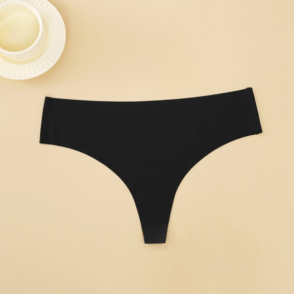 Soft Stretch Panties for Curvy Figures, Low Rise Design with No-Irritation Seams, Essential Everyday Underwear for Maximum Comfort & Breathability. Black S