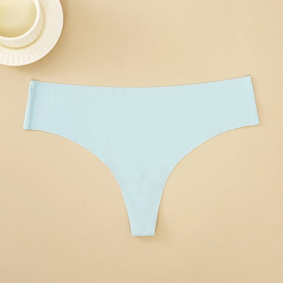 Soft Stretch Panties for Curvy Figures, Low Rise Design with No-Irritation Seams, Essential Everyday Underwear for Maximum Comfort & Breathability. Light Blue XL