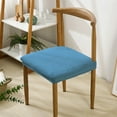 thumbnail image 1 of Soft Stretch Seat Covers for Dining Room Chairs - Stretch Jacquard Removable Washable Chair Seat Slipcovers Protector,Suit For Office Dining Room Bar Wedding Chair Seat Cushions Blue, 1 of 6