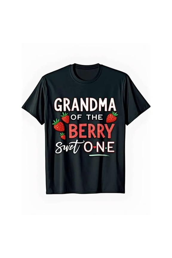 Soft Stretch Women's Graphic T-Shirt | Grandma Berry Sweet One Birthday Tee