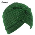 thumbnail image 1 of Soft Stretchable Headbands Hair Loss Turban Cancer Chemo Beanies Head Wrap Women's Hijabs Muslim Hat GREEN, 1 of 8