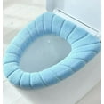 thumbnail image 1 of Soft Stretchable Toilet Seat Covers Washable Thicker Cloth Winter, 1 of 7
