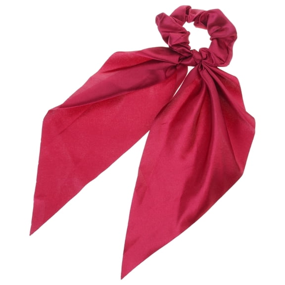 Soft Stretchy Cloth Hair Tie Bunnies Ears Decoration Satins Finish Hair Accessory