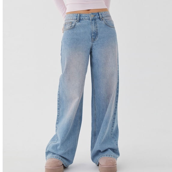 Soft Stretchy Jeans for Women Fashion Women's Fashion Solid Color Button Zipper Pockets Length Pants Jeans Women's Pocket Pants