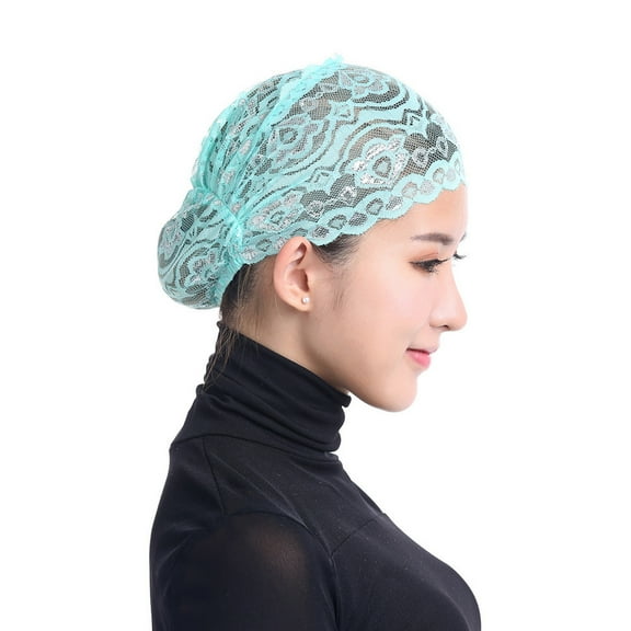 Soft Stretchy Lace Head Wrap for Women Chemo Beanie Comfortable Breathable Hair Loss Scarf Stylish Turban Cap