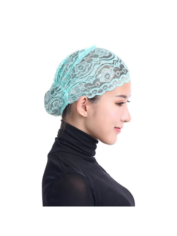 Soft Stretchy Lace Head Wrap for Women Chemo Beanie Comfortable Breathable Hair Loss Scarf Stylish Turban Cap