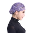 thumbnail image 1 of Soft Stretchy Lace Head Wrap for Women Chemo Beanie Comfortable Breathable Hair Loss Scarf Stylish Turban Cap, 1 of 1