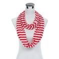 thumbnail image 1 of Soft Striped Infinity Loop Jersey Scarf, 1 of 3