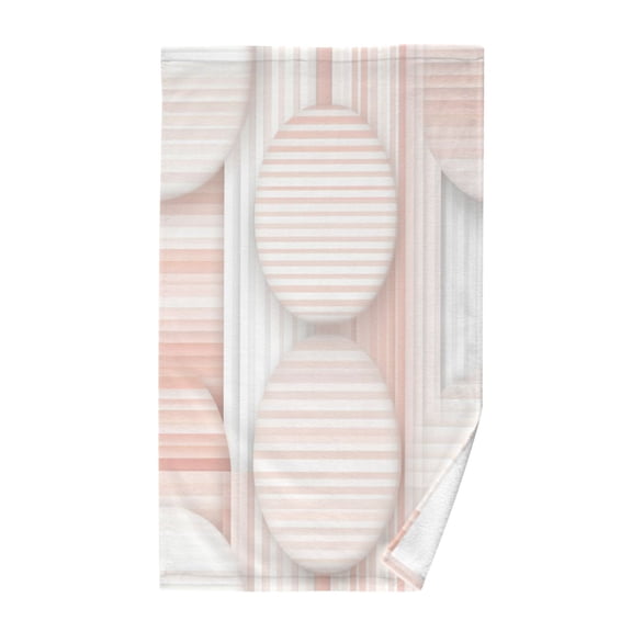 Soft Striped Patterns Soft 100% Cotton Towel, High Absorbency, Single Pack, 16" x 28"