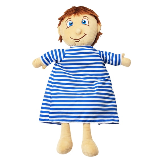 Soft Striped Rag Dolls - 14 inch Plush Girl Dolls in Blue & Pink,Cute Stuffed Play Companions for Kids,Perfect for Cuddling & Imaginative Play