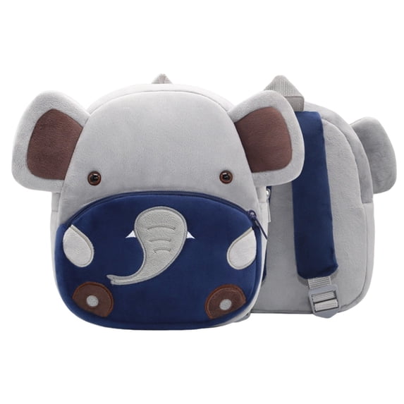 Soft Stuffed Animal Backpack with Adjustable Straps Cute Cartoon Creature Daypack for Travel C