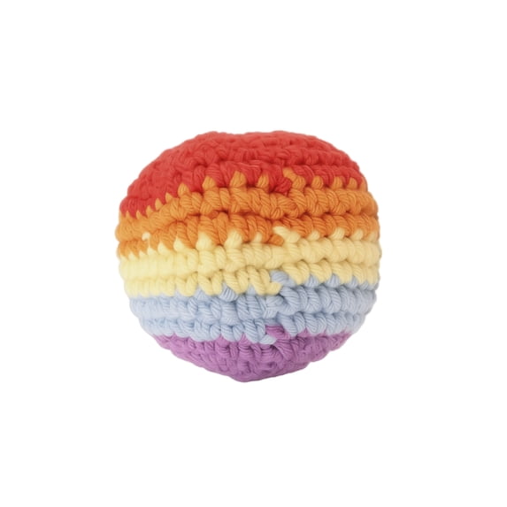 Soft Stuffed Bean Bag Balls,Handmade Throwing Juggling Balls,Cute Knitted Colorful Balls Beanbags for Indoor Outdoor Family Party Game Toys Cornhole Toss Games, Backyards Game,2.2 in,1 PC.