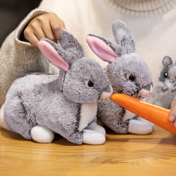Soft Stuffed Bunny Doll for Easter, Plush Wistiti Fabric Toy for Holiday and Festive Decoration, Ideal Gift for Adults and Collectors, Perfect for Home and Desk Decor
