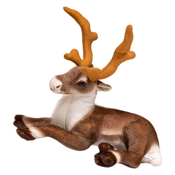 Soft Stuffed Deer Plush Toy PP Cotton Fill Nursery Essential Comforting Doll Toddler Christmas Room Decors