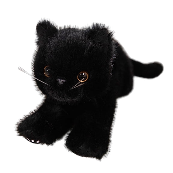Soft Sturdy Plush Cats Dolls Lifelikes Stuffed Pet Home Accessory for CreativeFun Gifts for All Ages Use