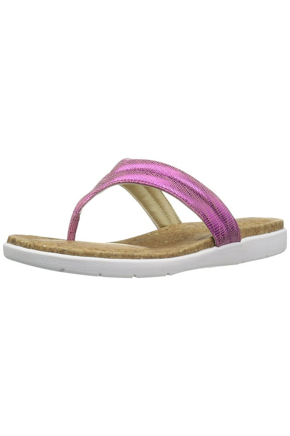 by Hush Puppies Women's Lizzy Flat Sandal, Fuchsia Haku, 9 W US