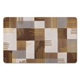 thumbnail image 1 of Soft & Stylish 20x32 inch Bathroom Rug from Rockwood Collection: Modern Geometric Patchwork Design, Ideal for Bathroom, Bedroom, Office, Living Room, Entryway on Hardwood Floors, 1 of 5