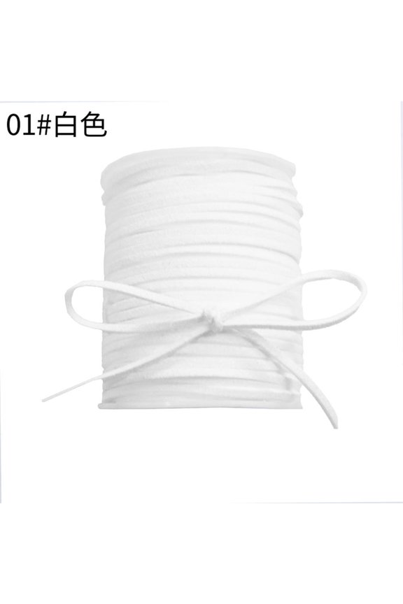 Soft Suede Cord for Party Jewelry Making DIY Bracelet Necklace Flower Craft Supplies String Cord for Keychain Macrame Jewelry Findings 0.3cm