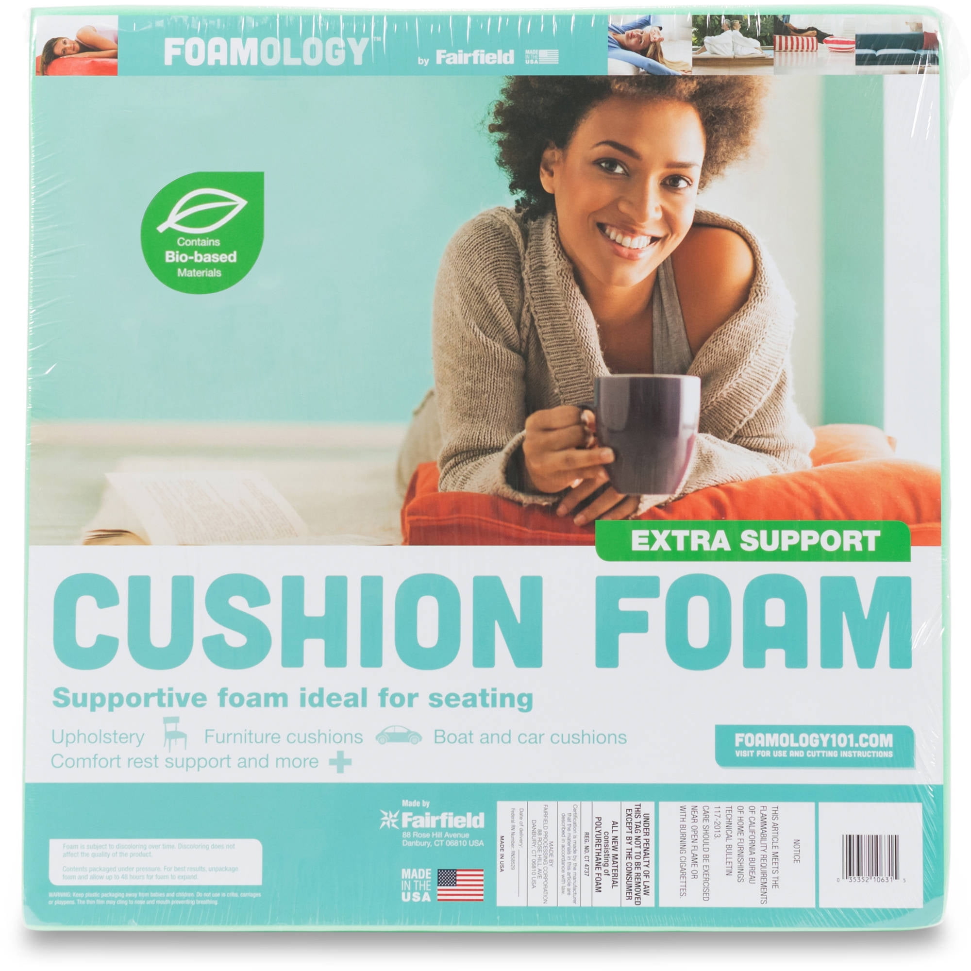 Cushion Foam by Fairfield™, 24 x 36 x 1 Thick 