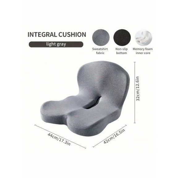 [Soft Support Cushion] Soft Support Seat Cushion, Backrest Cushion - Memory Core, Detachable And Washable Cover - Office, Car Driving, Home Decoration Cushion