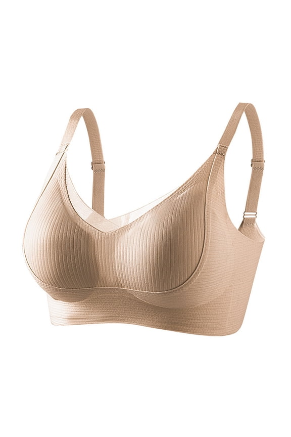 Soft Support Lift Fixed Cup Bra For Small Chest With Gather Design And Sports Back