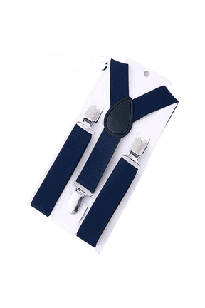Soft Suspenders Braces,Adjustable Clip on Y-Back Elastic Suspenders with Metal Clips Heavy Duty,Elastic Y Shape Suspender for Wedding Halloween Cosplay,Fits The One Under 1.3 Meters Tall